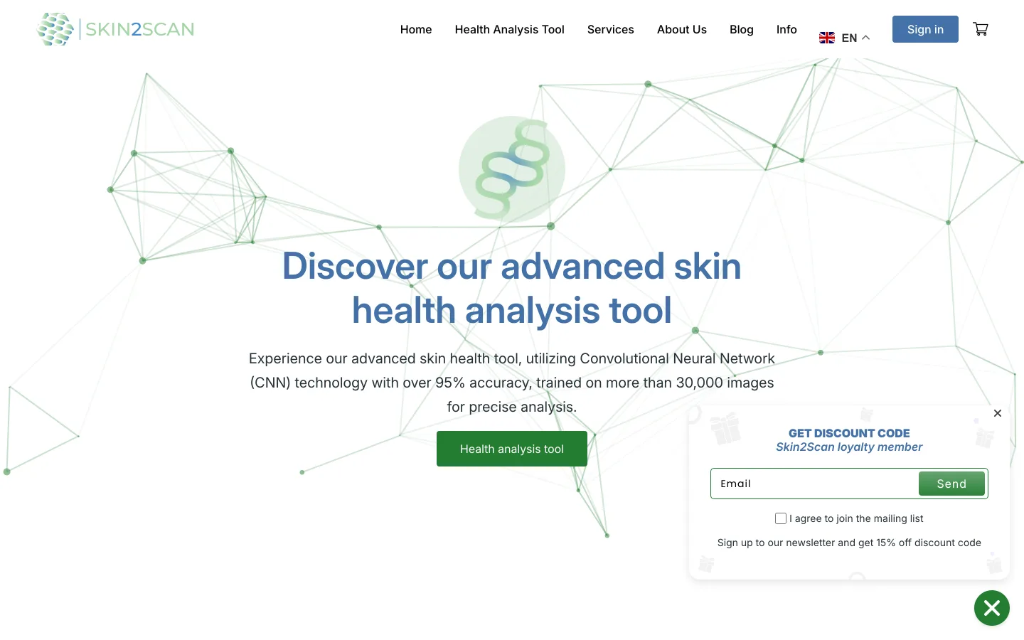 SkinToScan interface for structured lesion documentation